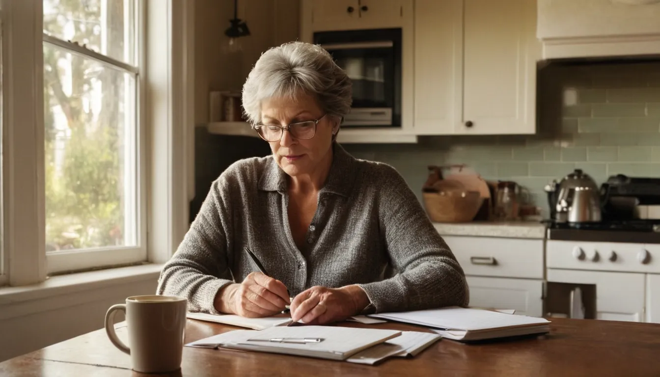 A homeowner reviewing remodel estimates at a kitchen table
